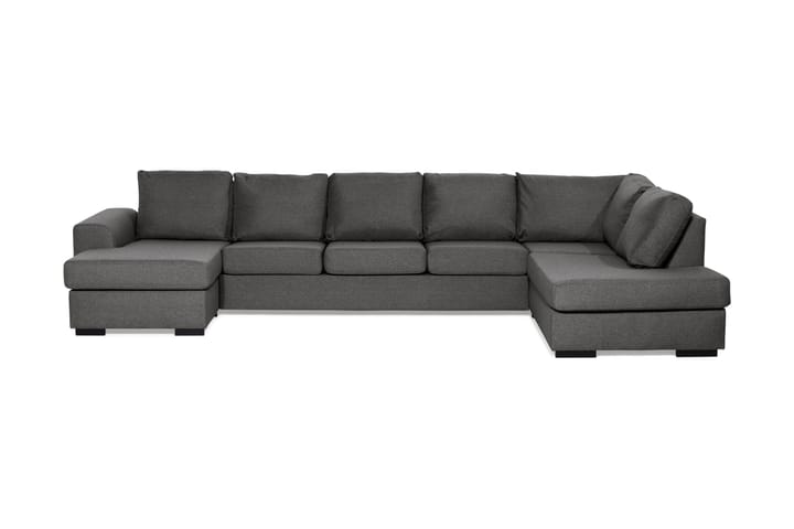 NASHVILLE U-soffa Large med Divan Vänster Mörkgrå - Möbler - Vardagsrum - Soffor - U-soffor