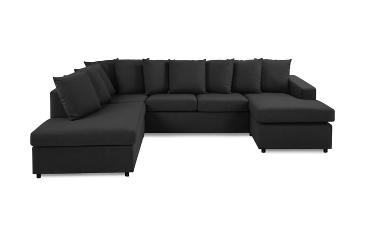 NEW YORK U-soffa Large Divan Höger + Kuddar Antracit - Möbler - Vardagsrum - Soffor - U-soffor