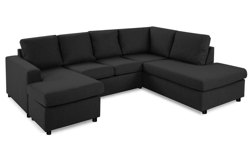 NEW YORK U-soffa Large Divan Vänster Antracit - Möbler - Vardagsrum - Soffor - U-soffor