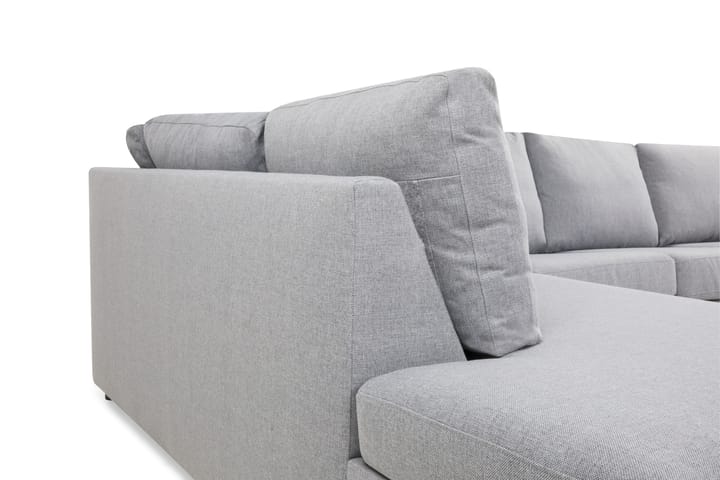 NEW YORK U-soffa XL Divan Höger Ljusgrå - Möbler - Vardagsrum - Soffor - U-soffor