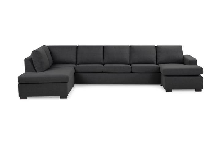 NEW YORK U-soffa XL Divan Höger Mörkgrå