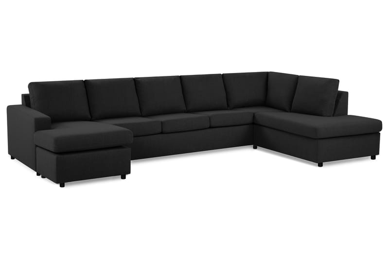 NEW YORK U-soffa XL Divan Vänster Antracit - Möbler - Vardagsrum - Soffor - U-soffor