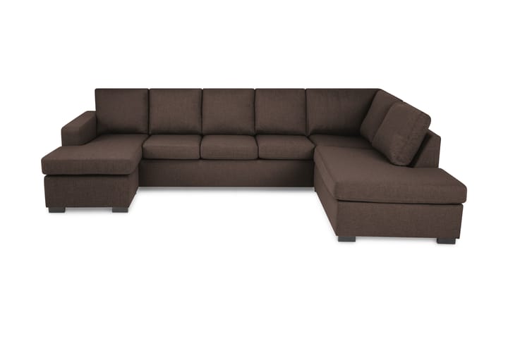 NEW YORK U-soffa XL Divan Vänster Brun