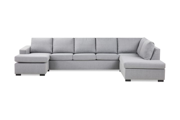 NEW YORK U-soffa XL Divan Vänster Ljusgrå - Förvaring - Skor & klädförvaring - Garderober & garderobssystem