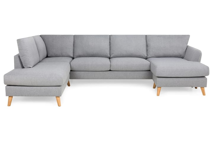 OSCAR U-soffa med Divan Höger Grovvävt tyg Beige - Skräddarsy färg och tyg - Möbler - Vardagsrum - Soffor - U-soffor
