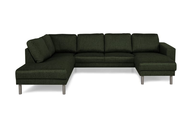 RIMELLA U-soffa med Divan Höger Grön