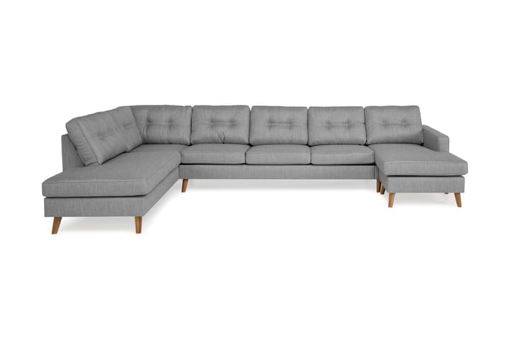 RIVALTA U-soffa Large med Divan Höger Grå - Textilier & mattor - Mattor - Orientaliska mattor - Kelimmattor
