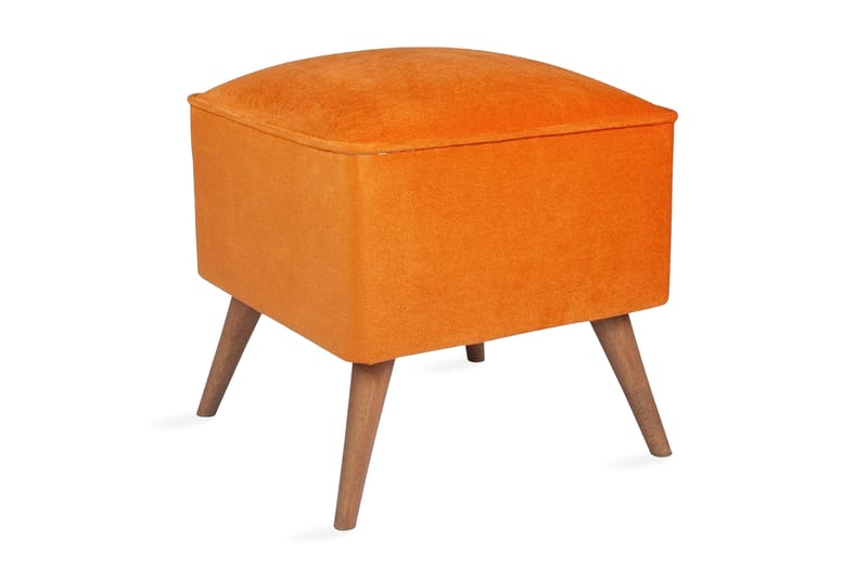 BAFARO Fotpall Orange - Möbler - Vardagsrum - Stolar & sittmöbler - Pallar - Fotpall