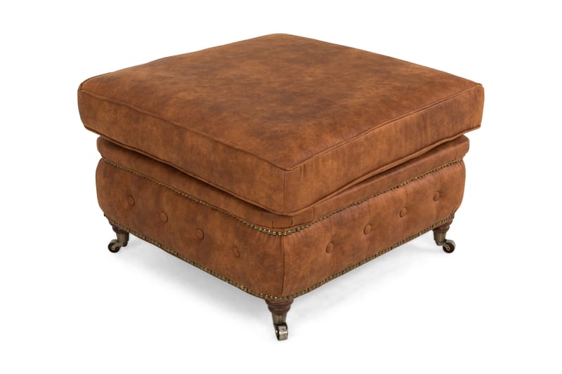CHESTERFIELD LUX Fotpall Vintage Cognac