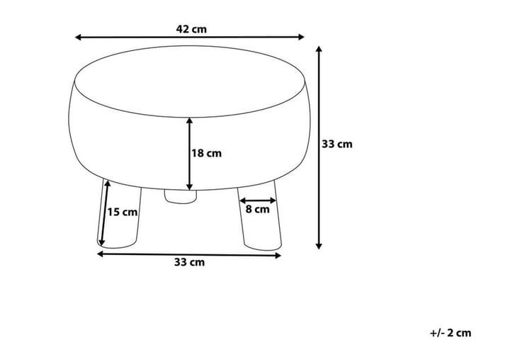MUNDRA Fotpall 42|42 cm - Möbler - Vardagsrum - Stolar & sittmöbler - Pallar - Fotpall