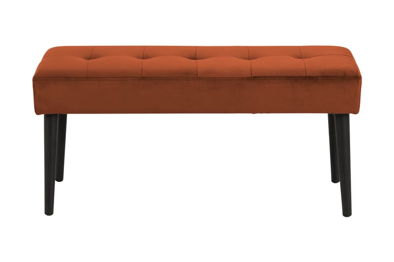 ABASI bänk VIC-tyg Orange/Matt Svart - Möbler - Vardagsrum - Stolar & sittmöbler - Sittbänk