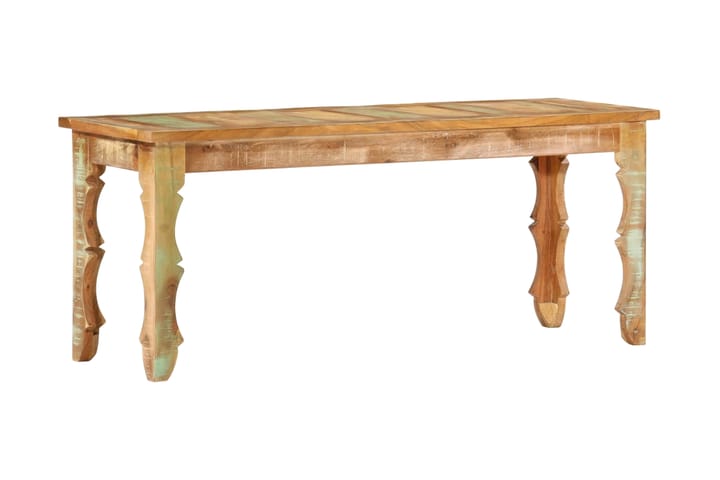 Bänk 110x35x45 cm massivt återvunnet trä - Brun - Möbler - Vardagsrum - Stolar & sittmöbler - Sittbänk