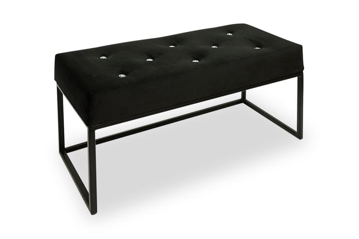 SEGO Sittpuff 80x35x42 cm - Svart - Möbler - Vardagsrum - Stolar & sittmöbler - Sittbänk