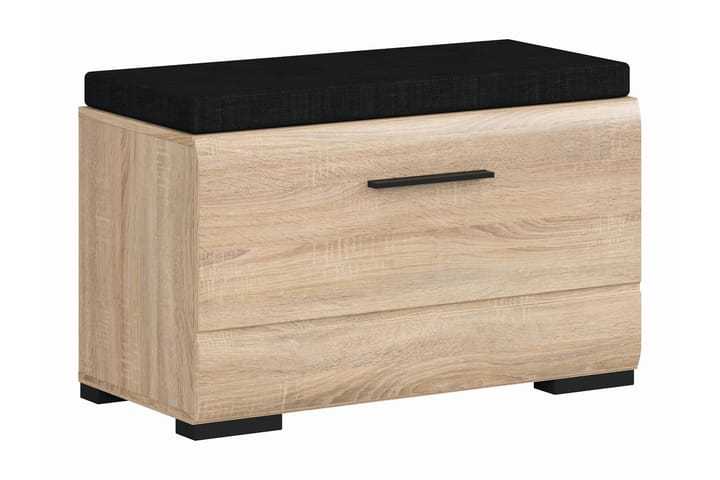 SEMEAC Sittbänk med förvaring Trä/Natur - Möbler - Vardagsrum - Stolar & sittmöbler - Sittbänk