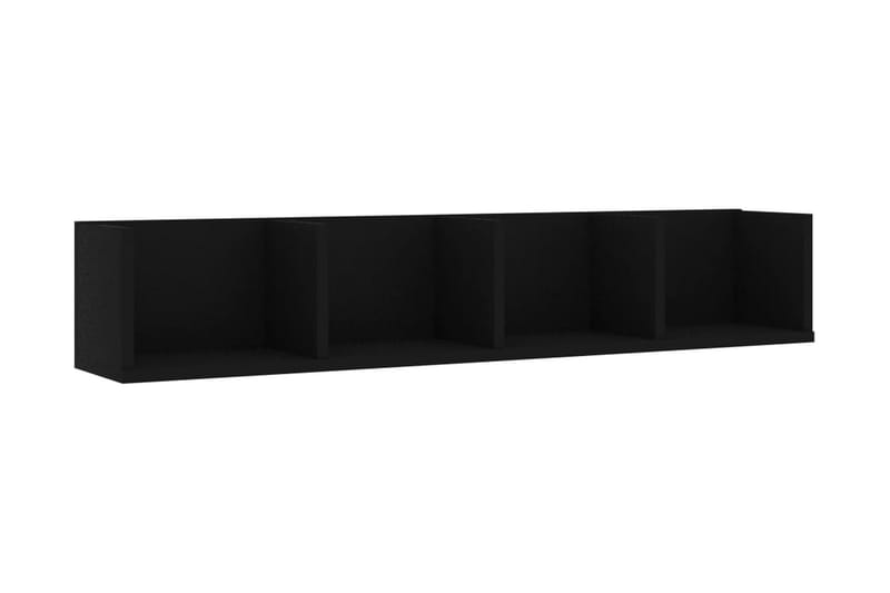 CD-hylla svart 100x18x18 cm spånskiva - Svart - Möbler - Vardagsrum - Tv-möbler & mediamöbler - CD hyllor & DVD hyllor