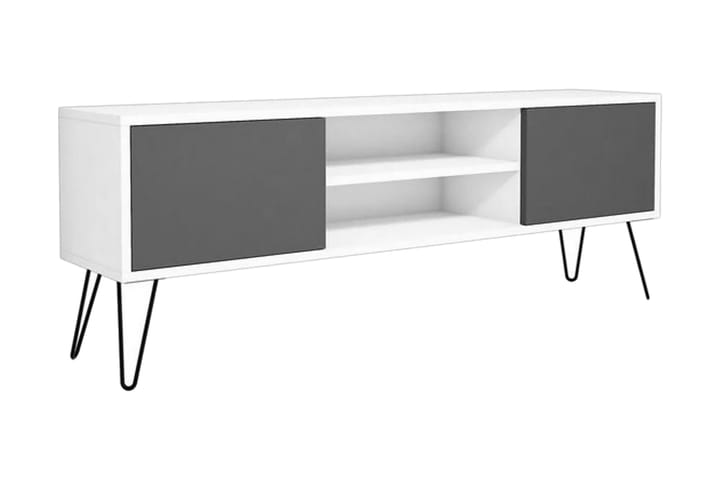 AGATEA Tv-bänk 140x50 cm Vit - Möbler - Vardagsrum - Tv-möbler & mediamöbler - Tv-bänkar