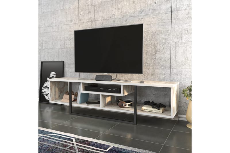 AGATEA Tv-bänk 150x40 cm Svart - Möbler - Vardagsrum - Tv-möbler & mediamöbler - Tv-bänkar