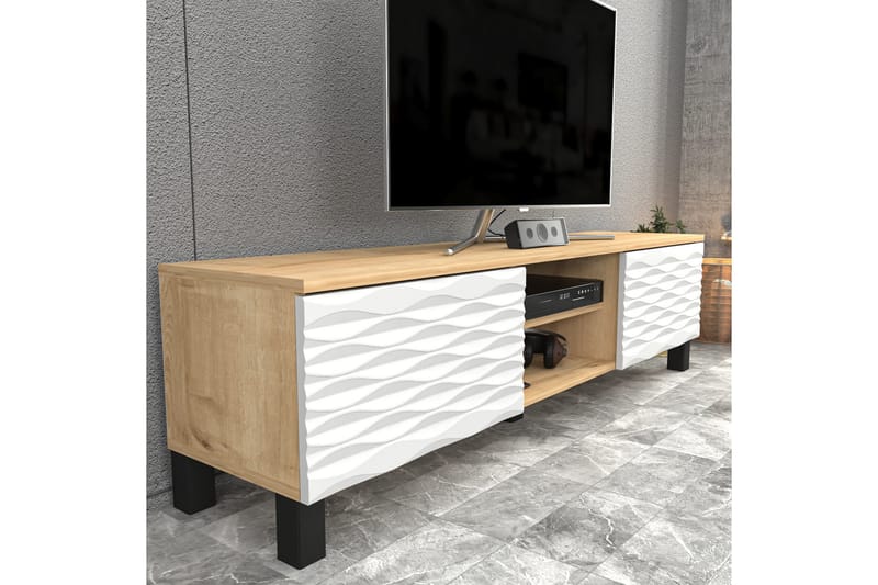 AGATEA Tv-bänk 150x40,3 cm Blå - Möbler - Vardagsrum - Tv-möbler & mediamöbler - Tv-bänkar