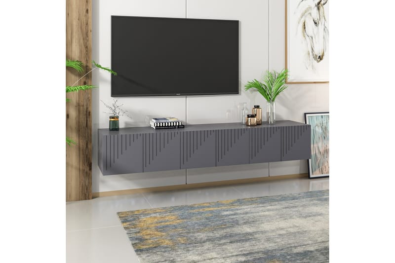 ARTEMIS Tv-bänk 180x37 cm Svart - Möbler - Vardagsrum - Tv-möbler & mediamöbler - Tv-bänkar