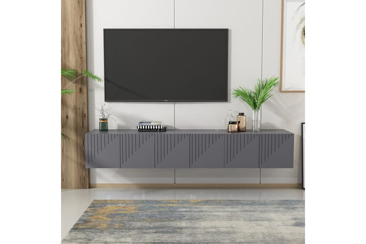 ARTEMIS Tv-bänk 180x37 cm Svart - Möbler - Vardagsrum - Tv-möbler & mediamöbler - Tv-bänkar