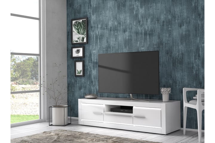 BROMBIL TV-Bänk 158 cm Vit - Möbler - Vardagsrum - Tv-möbler & mediamöbler - Tv-bänkar