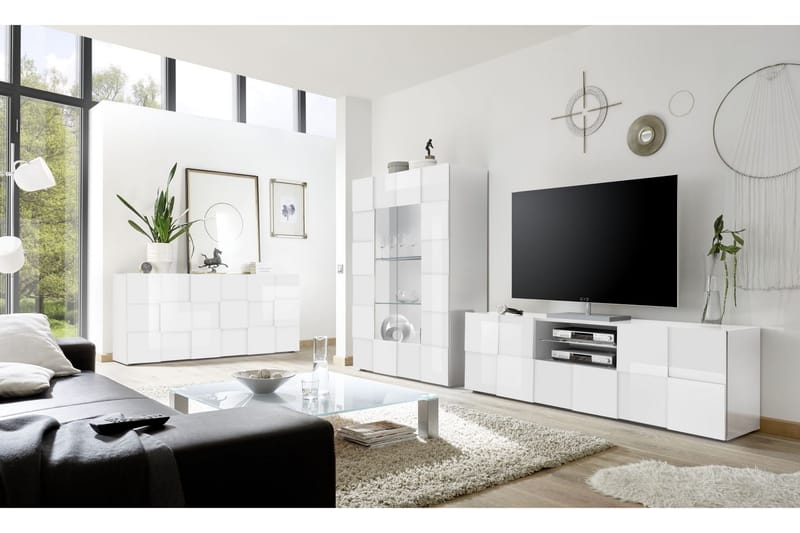 CALI TV-bänk 181 Stor Vit - Möbler - Vardagsrum - Tv-möbler & mediamöbler - Tv-bänkar