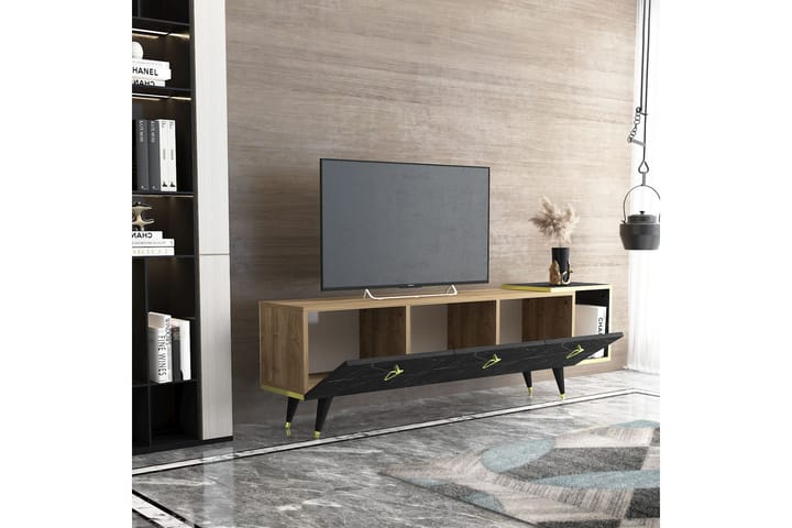 CONA Tv-bänk 160 cm Valnöt - Möbler - Vardagsrum - Tv-möbler & mediamöbler - Tv-bänkar