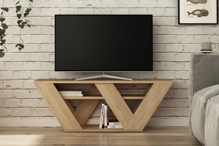 CORALEE Tv-Bänk Ek - Ljusbrun - Möbler - Vardagsrum - Tv-möbler & mediamöbler - Tv-bänkar