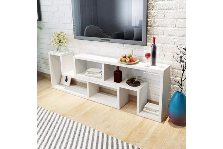 Dubbel L-formad TV-möbel vit - Vit - Möbler - Vardagsrum - Tv-möbler & mediamöbler - Tv-bänkar