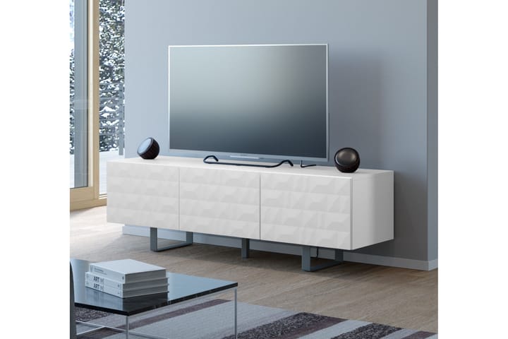 FELINGEN TV-Bänk 165 cm Vit - Möbler - Vardagsrum - Tv-möbler & mediamöbler - Tv-bänkar