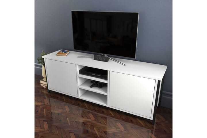 OBURUS Tv-bänk 140x50,8 cm Svart - Möbler - Vardagsrum - Tv-möbler & mediamöbler - Tv-bänkar