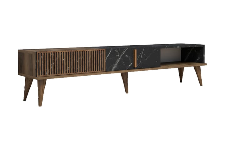 OZZERO Tv-bänk 180 cm Mörkbrun/Svart - Möbler - Vardagsrum - Tv-möbler & mediamöbler - Tv-bänkar