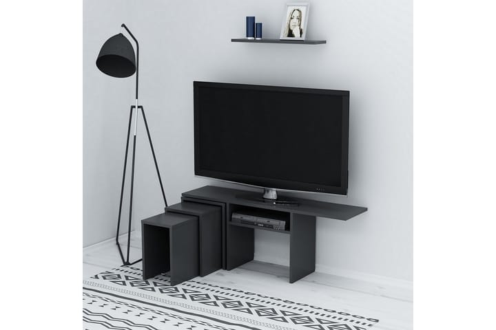 PERI TV-bänk 120,6 cm Svart - Homemania - Möbler - Vardagsrum - Tv-möbler & mediamöbler - Tv-bänkar