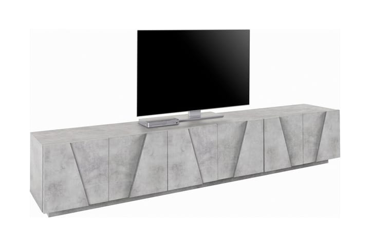 PINGON Tv-bänk 244 cm 6 Dörrar Betonggrå - Möbler - Vardagsrum - Tv-möbler & mediamöbler - Tv-bänkar