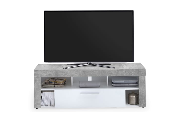SURAYA TV-bänk 150 Vit/Betong - Möbler - Vardagsrum - Tv-möbler & mediamöbler - Tv-bänkar