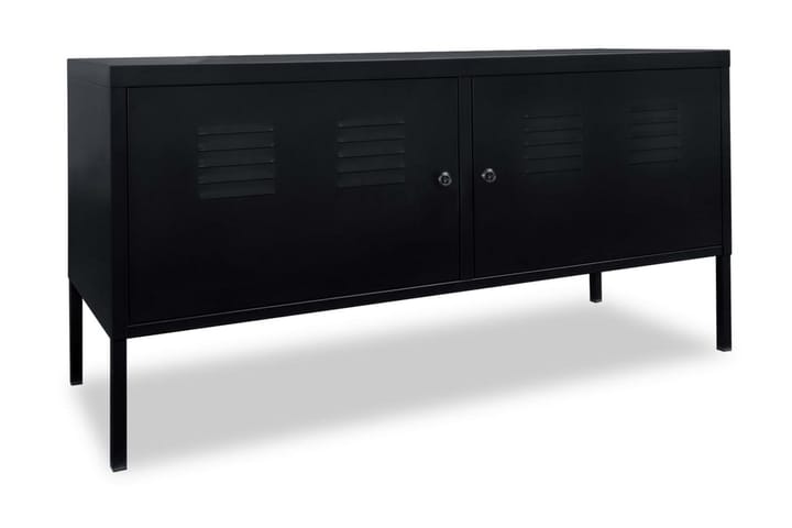 TV-bänk 118x40x60 cm svart
