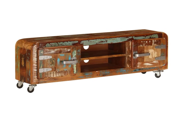 TV-bänk 120x30x36 cm massivt återvunnet trä - Brun - Möbler - Vardagsrum - Tv-möbler & mediamöbler - Tv-bänkar