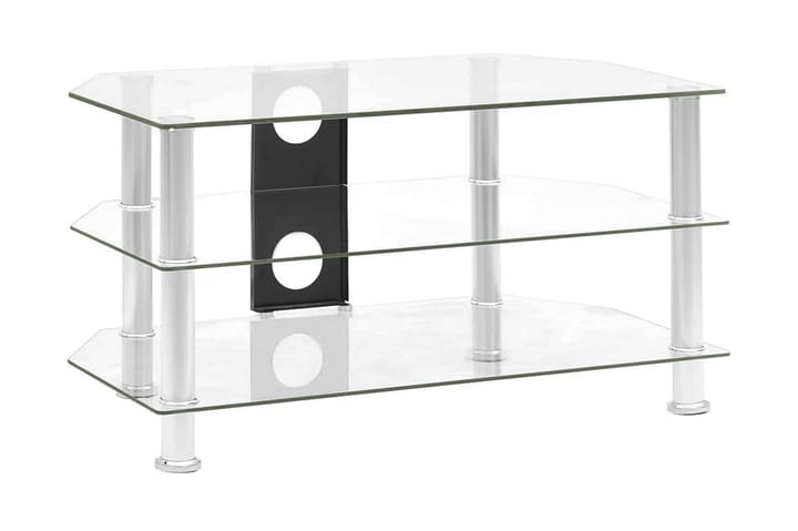TV-bänk genomskinlig 75x40x40 cm härdat glas - Transparent - Möbler - Vardagsrum - Tv-möbler & mediamöbler - Tv-bänkar