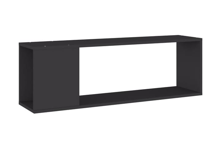 TV-bänk grå 100x24x32 cm spånskiva