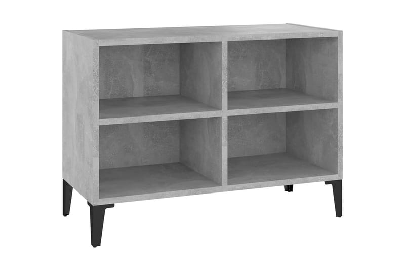 TV-bänk med metallben betonggrå 69,5x30x50 cm - Grå - Möbler - Vardagsrum - Tv-möbler & mediamöbler - Tv-bänkar