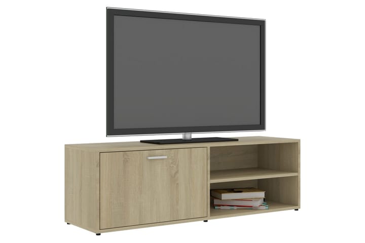 TV-bänk sonoma-ek 120x34x37 cm spånskiva - Brun - Möbler - Vardagsrum - Tv-möbler & mediamöbler - Tv-bänkar