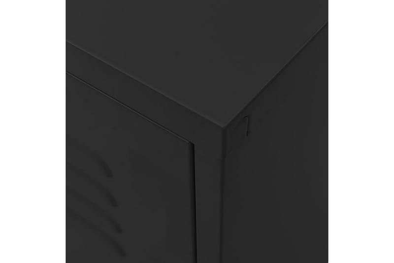 Tv-bänk svart 105x35x50 cm stål - Svart - Möbler - Vardagsrum - Tv-möbler & mediamöbler - Tv-bänkar