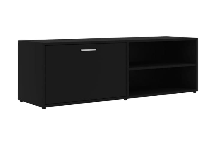 TV-bänk svart 120x34x37 cm spånskiva - Svart - Möbler - Vardagsrum - Tv-möbler & mediamöbler - Tv-bänkar