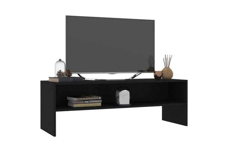 TV-bänk svart 120x40x40 cm spånskiva - Svart - Möbler - Vardagsrum - Tv-möbler & mediamöbler - Tv-bänkar
