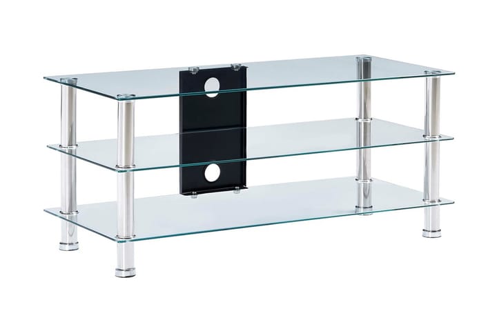TV-bänk transparent 90x40x40 cm härdat glas - Transparent - Möbler - Vardagsrum - Tv-möbler & mediamöbler - Tv-bänkar
