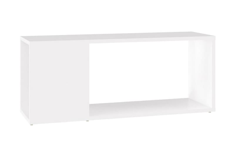 TV-bänk vit 80x24x32 cm spånskiva