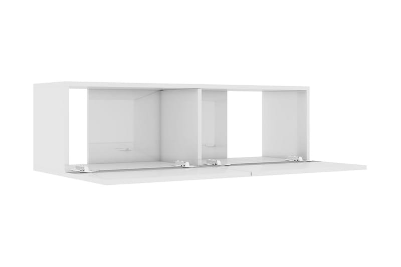 TV-bänk vit högglans 100x30x30 cm spånskiva - Vit - Möbler - Vardagsrum - Tv-möbler & mediamöbler - Tv-bänkar