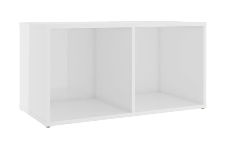 TV-bänk vit högglans 72x35x36,5 cm spånskiva - Vit - Möbler - Vardagsrum - Tv-möbler & mediamöbler - Tv-bänkar
