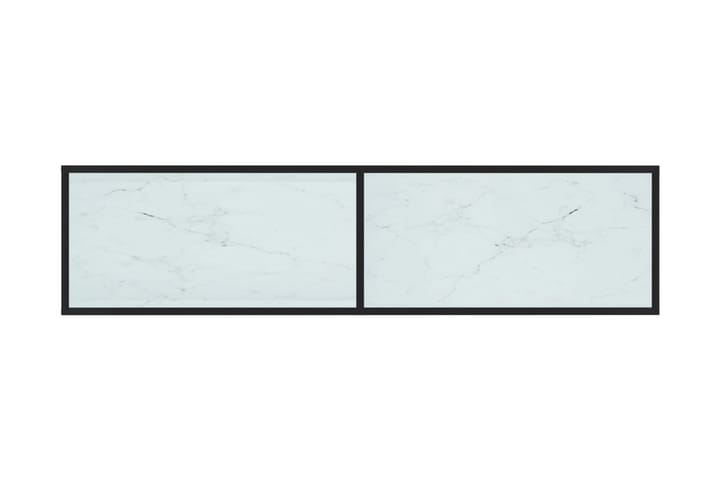 TV-bänk vit marmor 160x40x40,5 cm härdat glas - Vit - Möbler - Vardagsrum - Tv-möbler & mediamöbler - Tv-bänkar