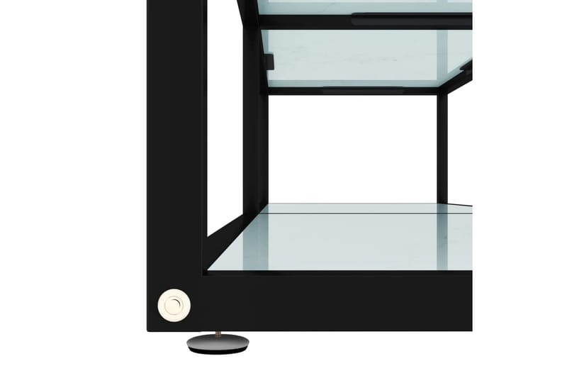 TV-bänk vit marmor 160x40x40,5 cm härdat glas - Vit - Möbler - Vardagsrum - Tv-möbler & mediamöbler - Tv-bänkar